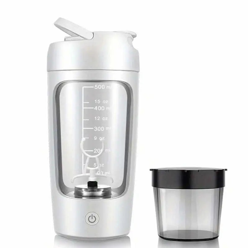 Electric Protein Shaker Bottle 500ml — USB Rechargeable