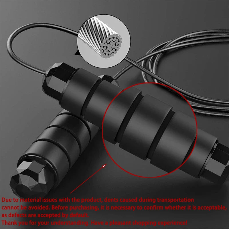 Speed Jump Rope — Adjustable Steel Cable