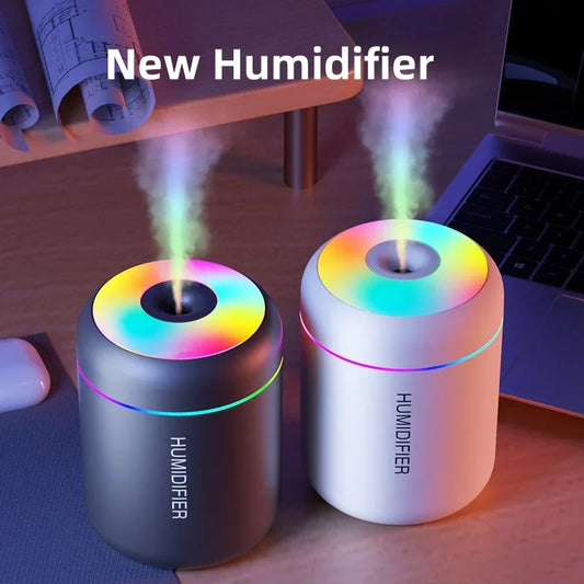 Aromatherapy Diffuser — 300ml Essential Oil Humidifier with 7-Color Light