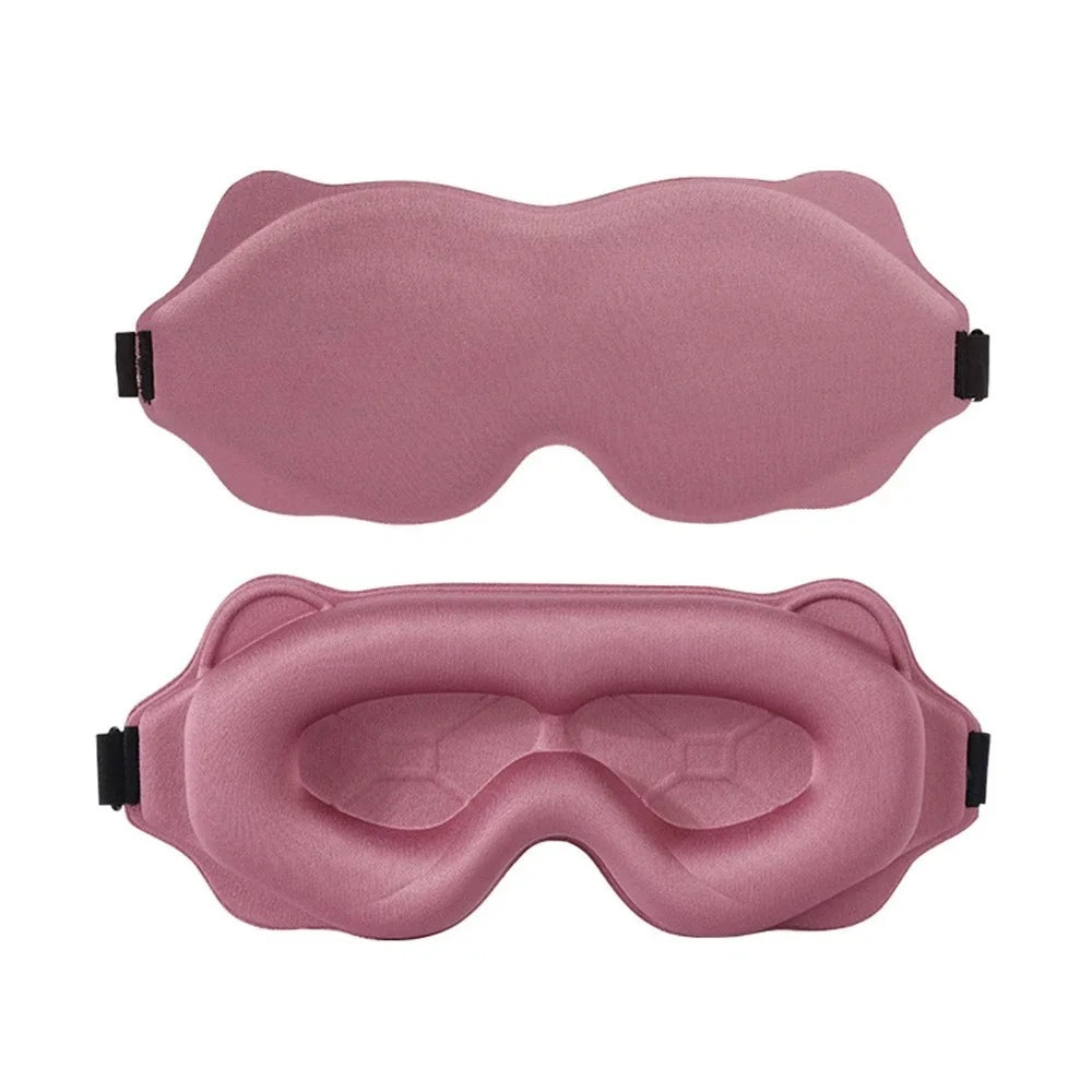3D Sleep Eye Mask — Contoured Blackout Mask for Deep Sleep & Travel