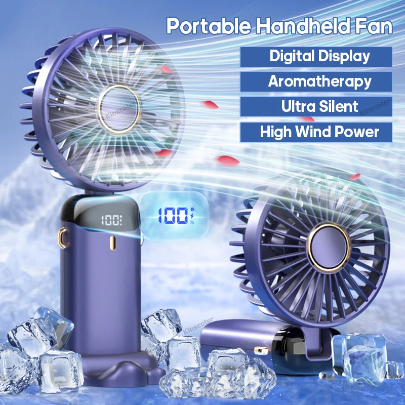 Portable Mini Fan 360° — USB Rechargeable