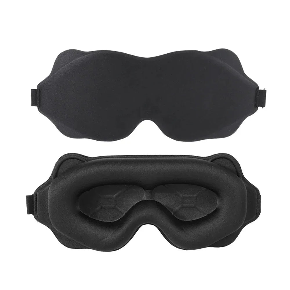 3D Sleep Eye Mask — Contoured Blackout Mask for Deep Sleep & Travel