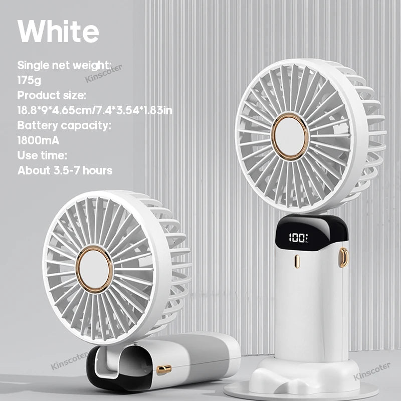Portable Mini Fan 360° — USB Rechargeable