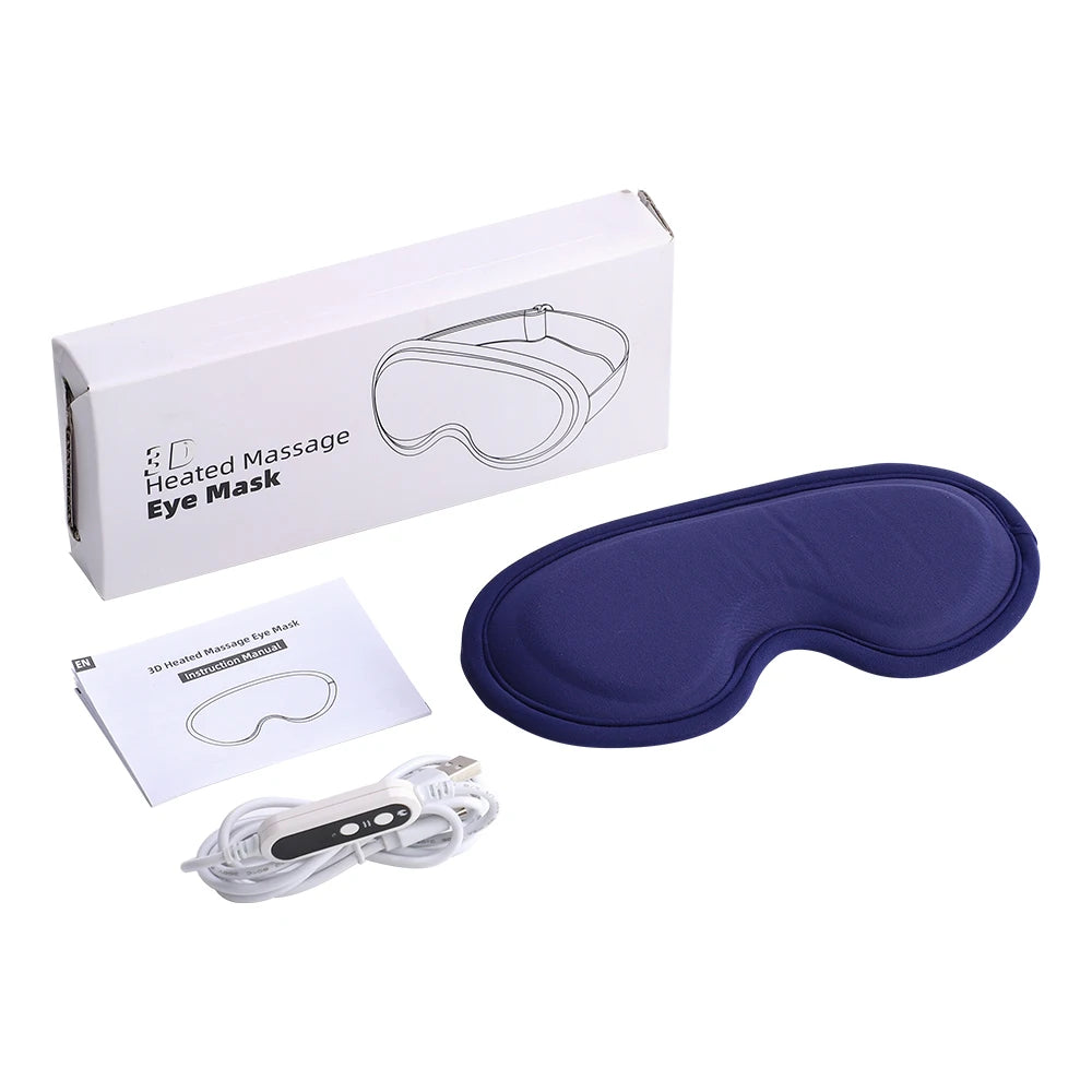 Eye Massager Mask — Heated USB Electric with Vibration