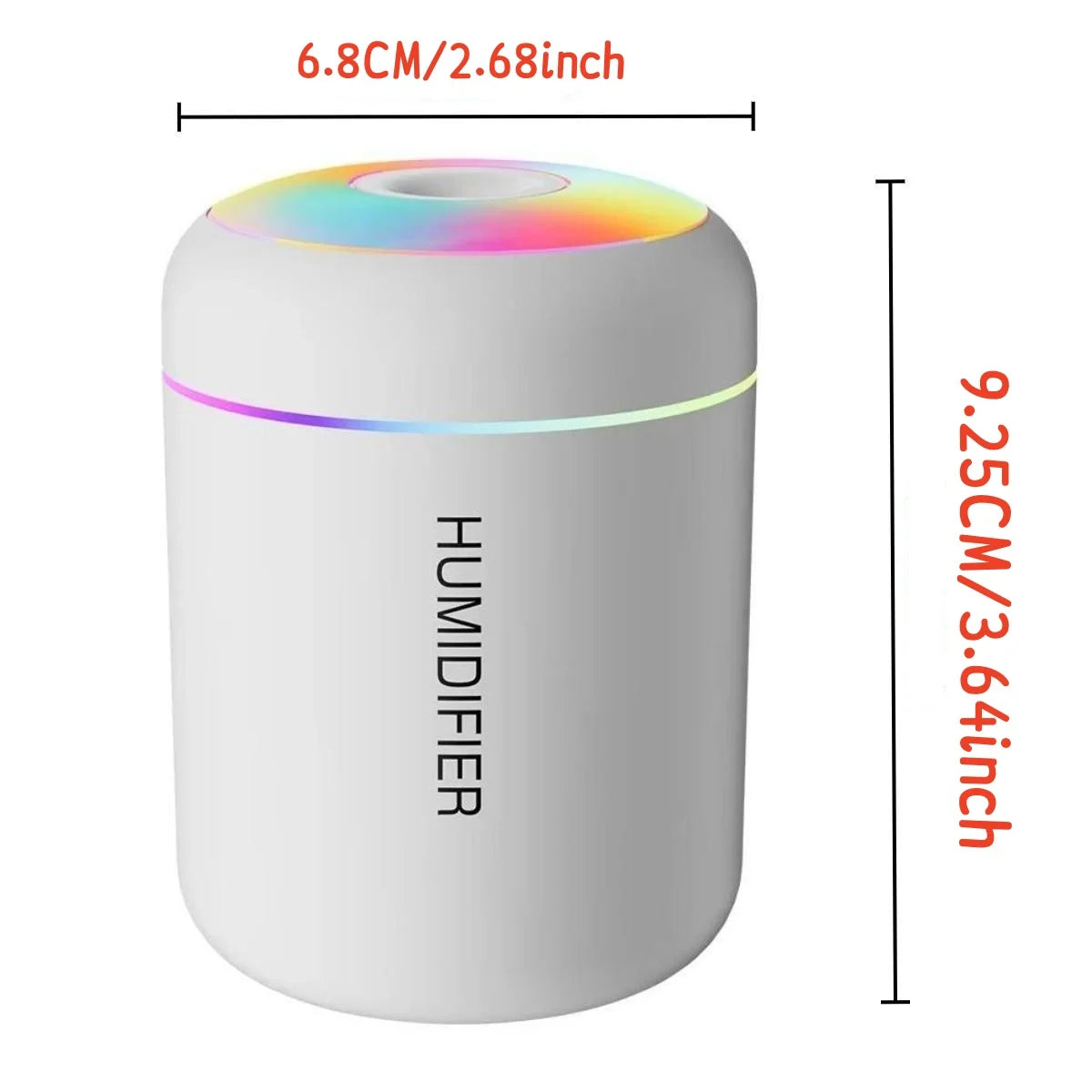 Aromatherapy Diffuser — 300ml Essential Oil Humidifier with 7-Color Light
