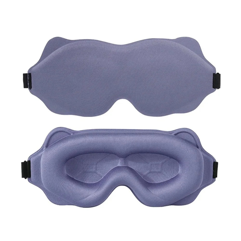 3D Sleep Eye Mask — Contoured Blackout Mask for Deep Sleep & Travel