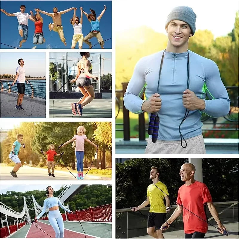 Speed Jump Rope — Adjustable Steel Cable