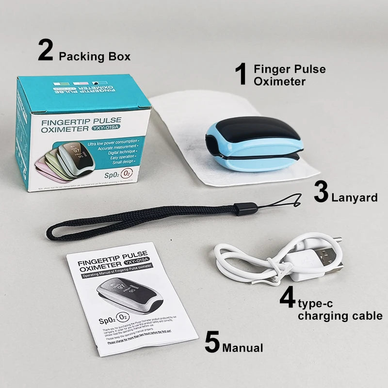 Pulse Oximeter — Fingertip Blood Oxygen Monitor