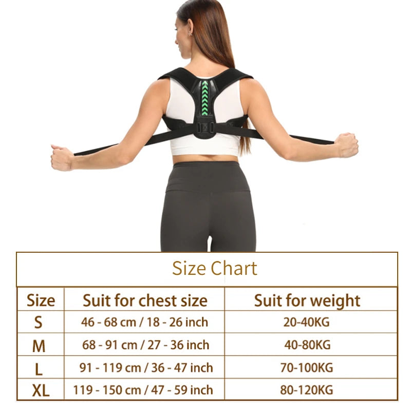 Posture Corrector — Adjustable Back & Shoulder Brace