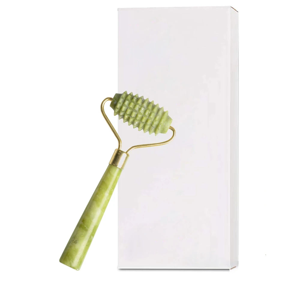 Jade Roller & Gua Sha Set — Natural Quartz Face Massager for Skin Care