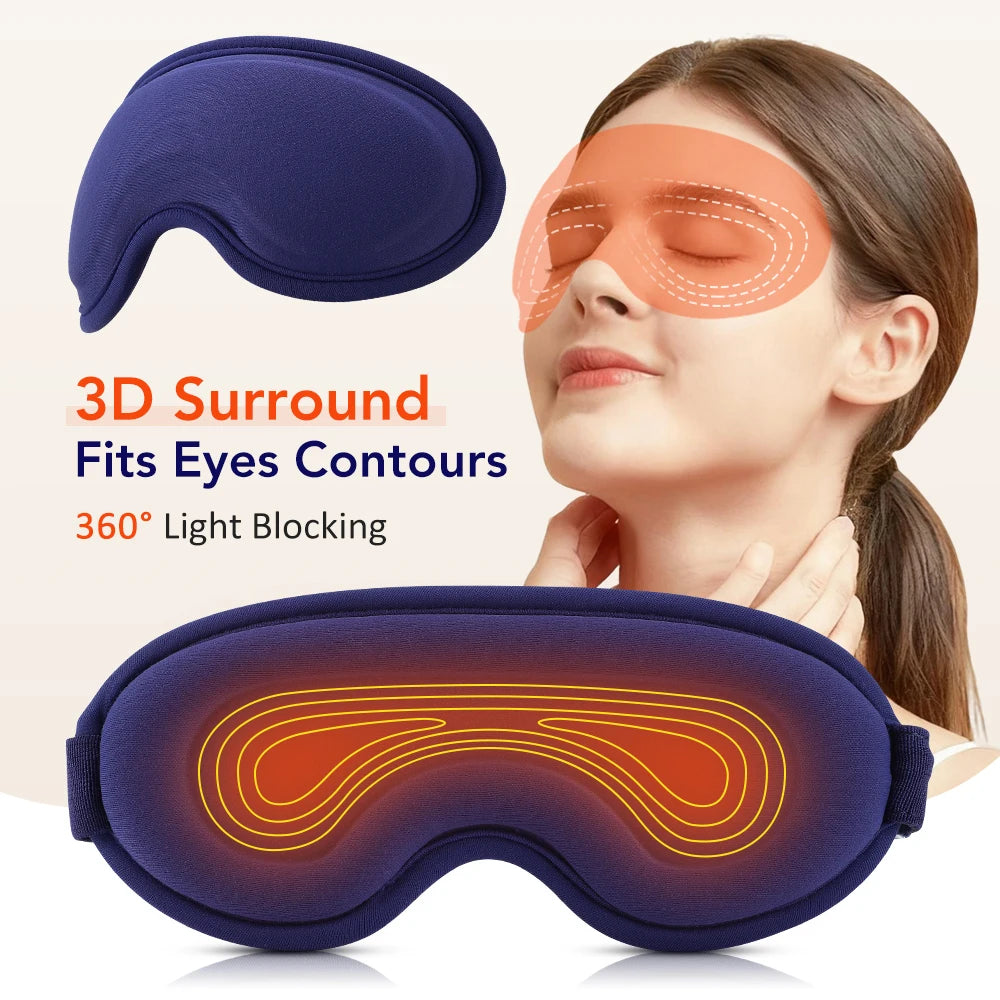 Eye Massager Mask — Heated USB Electric with Vibration