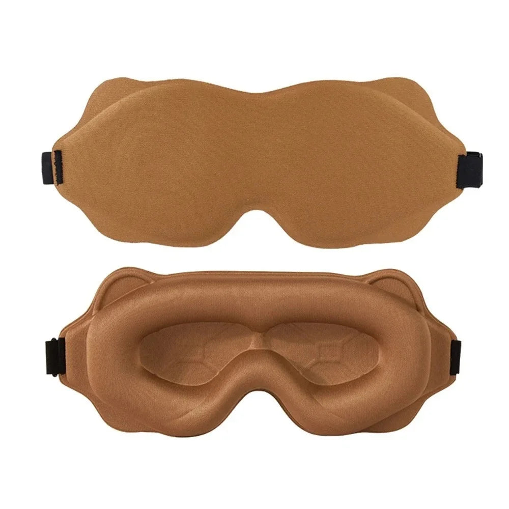 3D Sleep Eye Mask — Contoured Blackout Mask for Deep Sleep & Travel