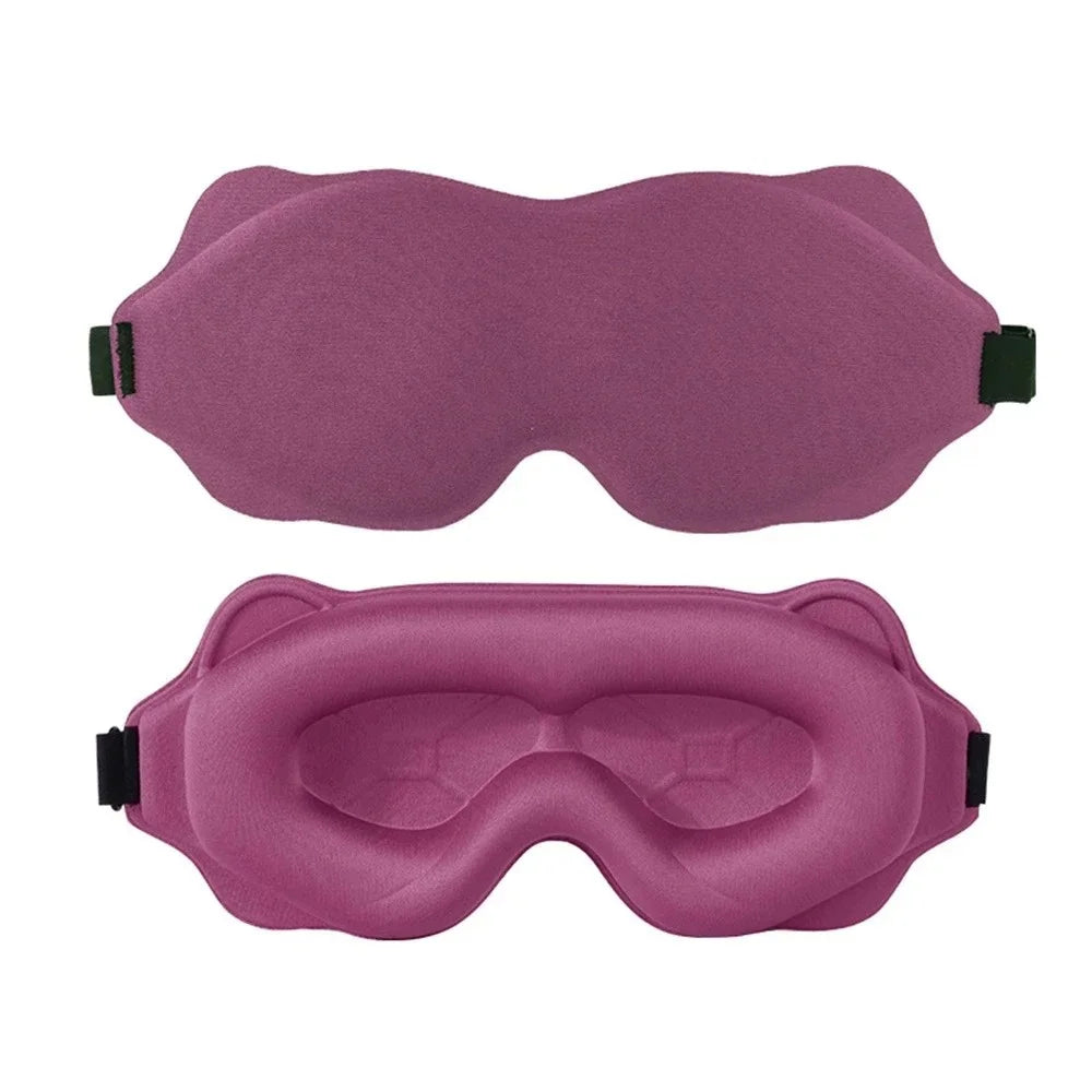 3D Sleep Eye Mask — Contoured Blackout Mask for Deep Sleep & Travel