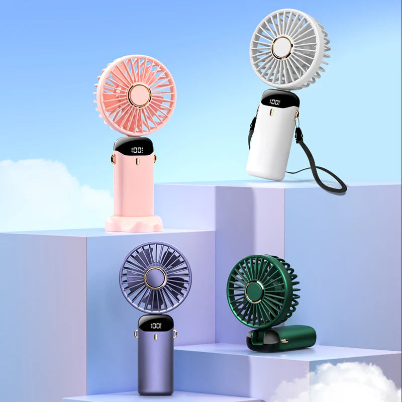 Portable Mini Fan 360° — USB Rechargeable